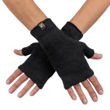 Alpaca Knit Fingerless Mittens - Super Soft Baby Alpaca - Made in the USA