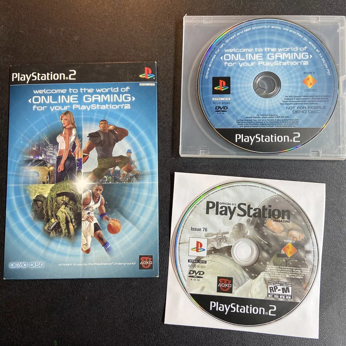 PlayStation 2 Online Gaming Demo Disc + Bonus PS2 Magazine Issue