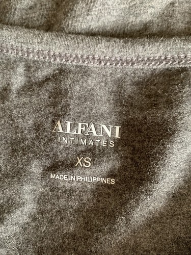 NWT! Alfani Women's Sz XS Ultra Soft Modal V-Neck Tank Top Sleep Top Gray - Picture 6 of 7