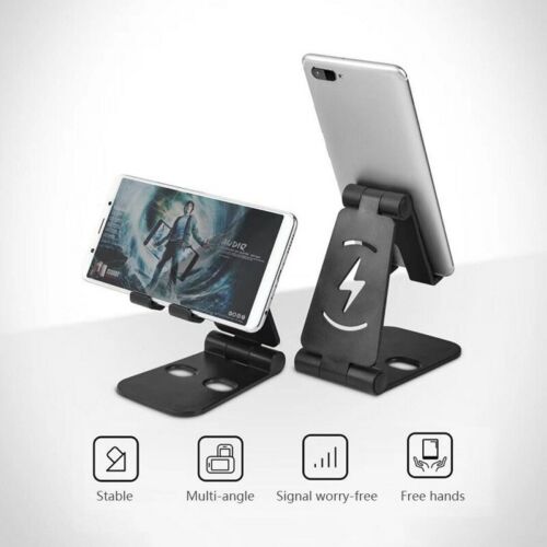 Universal Foldable Desktop Desk Stand Holder Mount For Cell Phone and Tablet Pad - Picture 12 of 17