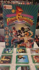 1994 Merlin Power Rangers Sticker Album With Complete Sticker Set