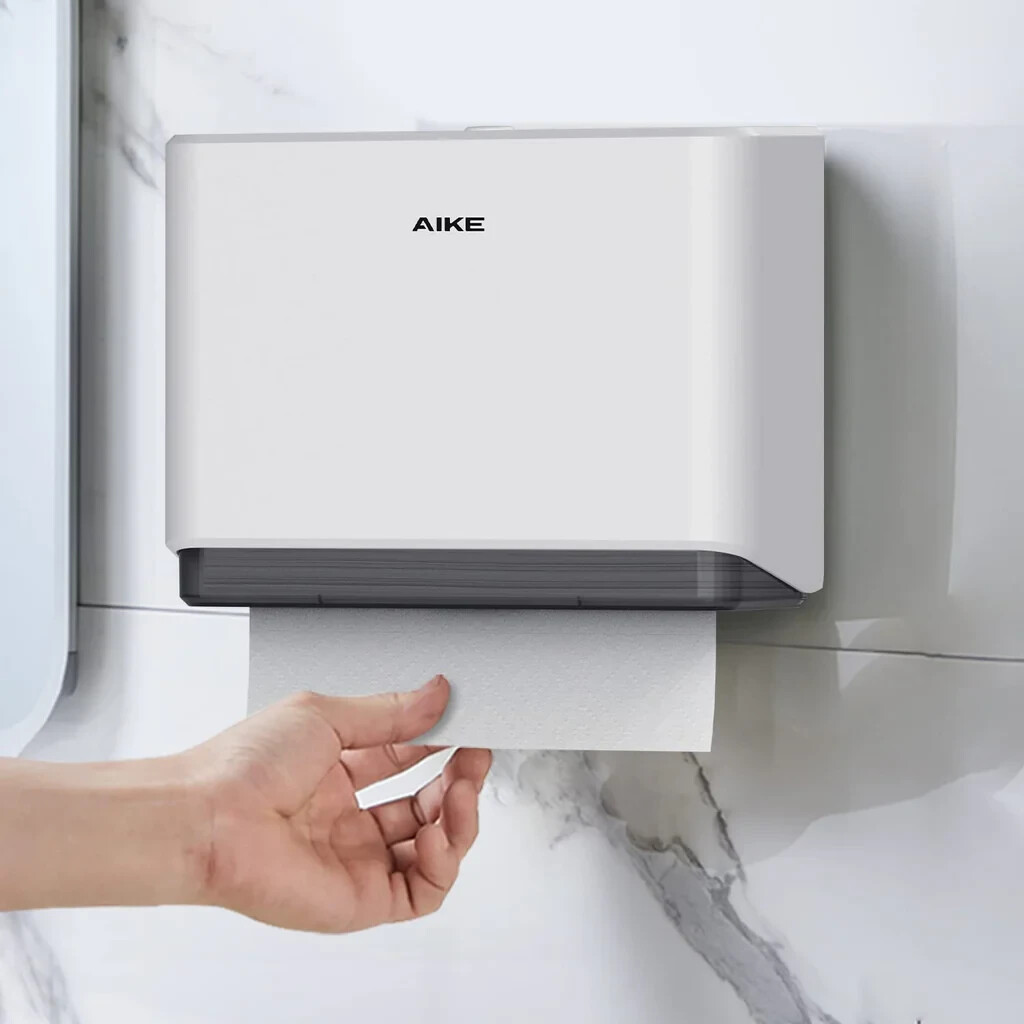 AIKE Handpapier Handtuchspender Wandmontage kompatibel Z-Faltbar 25,4x8 cm Papier