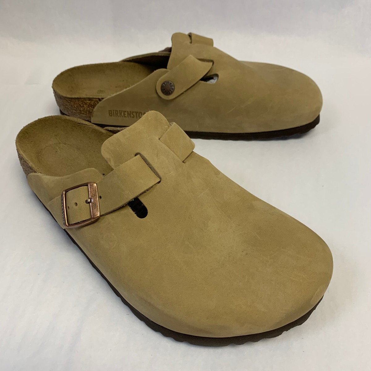 New w/o Box Birkenstock Boston Tobacco Brown Soft Footbed Narrow - Select  Size