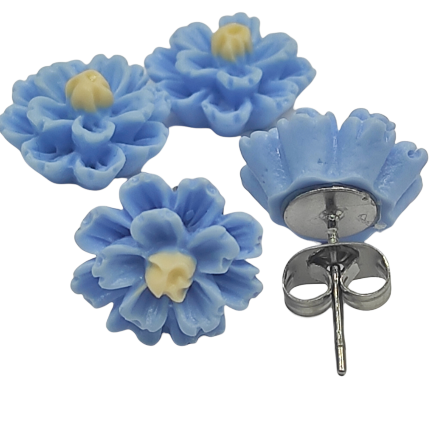 Pastel Valentine’s Day Flower Stud Earrings for Romantic Style-image