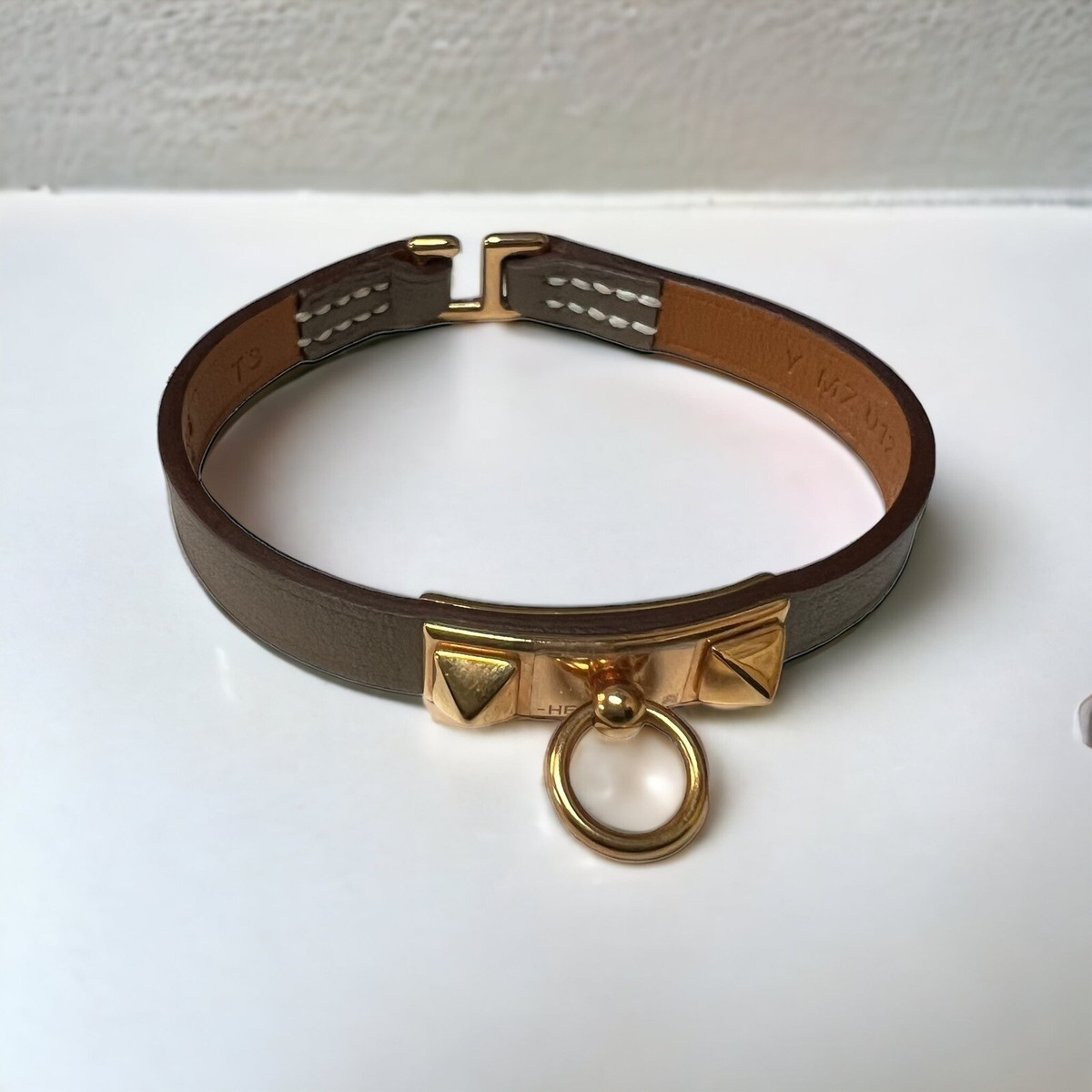 Hermes Rivale Etoupe Mini Bracelet AUTHENTIC (Retail $460)