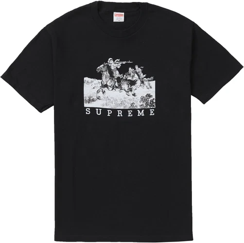 Tee shirt noir Supreme Riders (taille S) SS19 neuf
