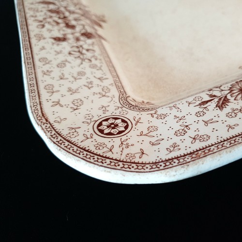 Mel Rose Cliff England Antique Serving Dish Bone China Porcelain Platter Melrose - Picture 10 of 12