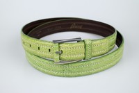 Nwt. Brioni Lime Green Crocodile Leather Belt Silver / Lime Buckle 125/50 $1495 on sale Nwt. Brioni Lime Green Crocodile Leather Belt Silver / Lime Buckle 125/50 $1495 on sale