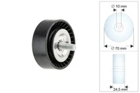 Rolle Umlenkrolle V-Riemen FüR Dodge Caliber 07- Jeep Compass 07-