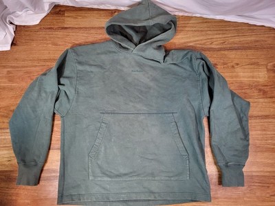 Mens Acne Studios Washed Green Franklin Stamp Hoodie Cotton M Oversized 