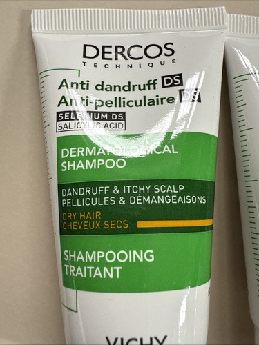 Vichy Anti-Schuppen & juckende Kopfhaut trockenes Haar Shampoo 50ml x 2 Reisegröße NEU - Bild 5 von 6