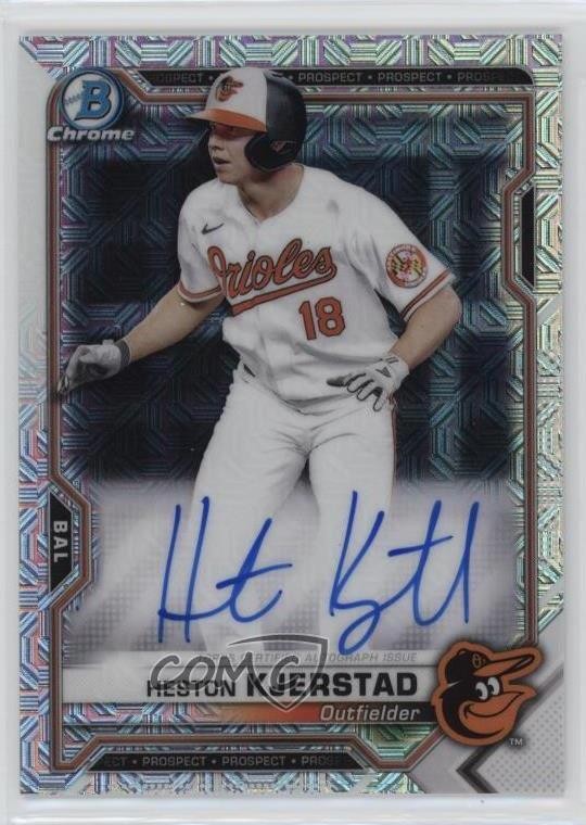 2021 Bowman Chrome Mega Box Chrome Mojo Auto Heston Kjerstad #BCMA-HK Auto 0o5