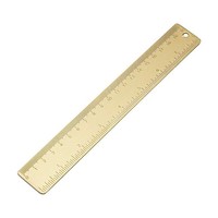 Messlineal Gerade Aus Messing 20Cm/7.9 Messwerkzeug FüR BüRo Schule