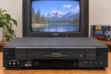 Toshiba W-528 VHS VCR 4-Head Hi-Fi Video Cassette Player Recorder Tested Works