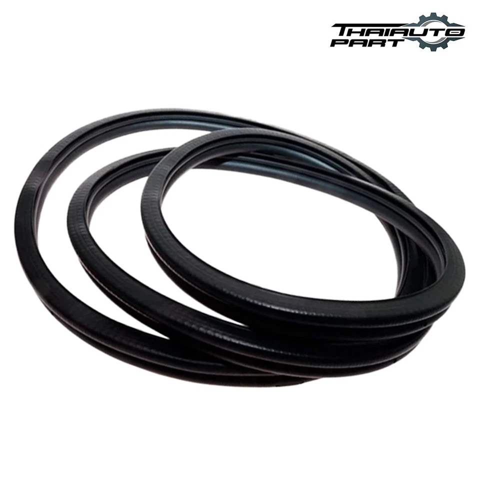 2 Sello de puerta resistente al clima delantero de goma izquierda derecha para Hyundai Excel 1990-1995 4 puertas Foto 4 de 4