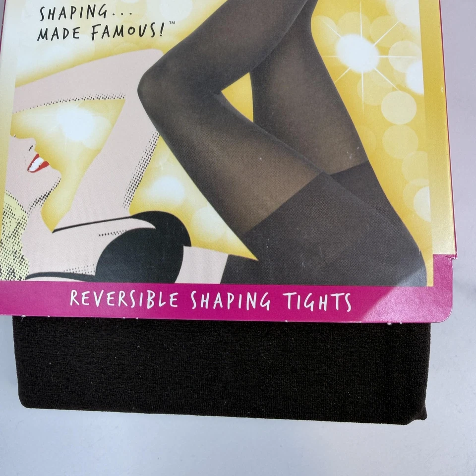Spanx Star Power Center-Stage Leggings Small Black Java Reversible Shaping - Image 4 of 4