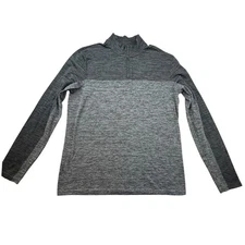 Marc Anthony Mens XL pullover Slim Fit Quarter Zip Gray Heathered lightweight