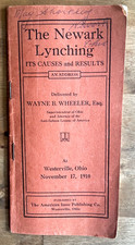 The Newark Lynching. 1910. Anti-Saloon League. Prohibition in Ohio. Temperance