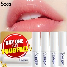 5-pack Collagen Lip Balm, Dry Lips Care Lip Moisturizer, Lightweight&Non-Sticky 