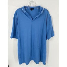 Peter Millar Crown Crafted Mens Blue Short Sleeve Polo Shirt XXL Golf Casual