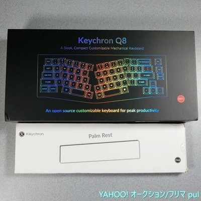Keychron Q8 Alice US Mechanical Keyboard Red Switch with Wooden Palm Tested