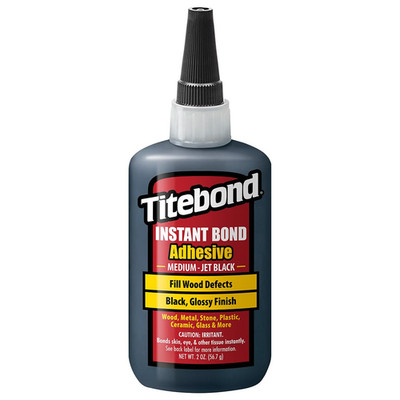 Titebond Instant Bond Medium CA Super Glue   Jet Black, Ethyl Cyanoacrylate Adhe
