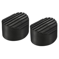Scale Antiscivolo Piedi Tappetino 85mm ID Gomma Rotondo Nero 2pz