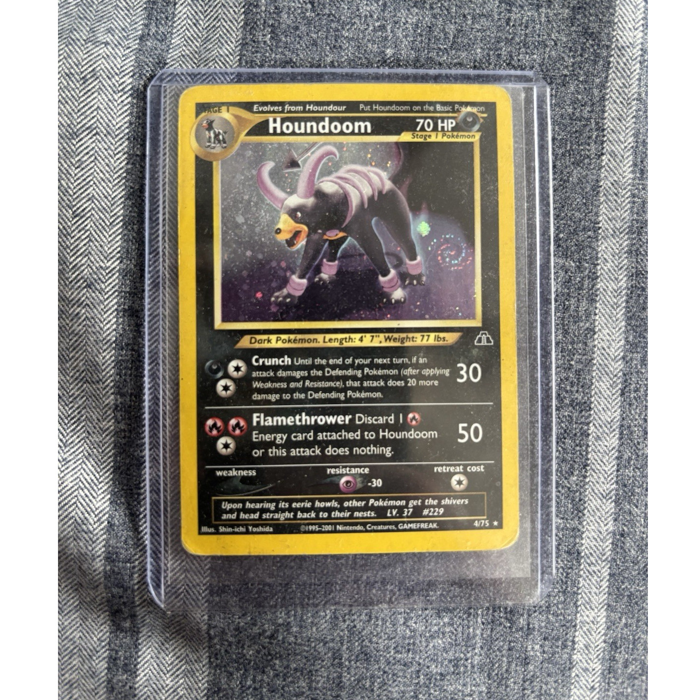 Pokémon TCG Neo Discovery Houndoom 4/75 Holo Rare Unlimited Edition Card