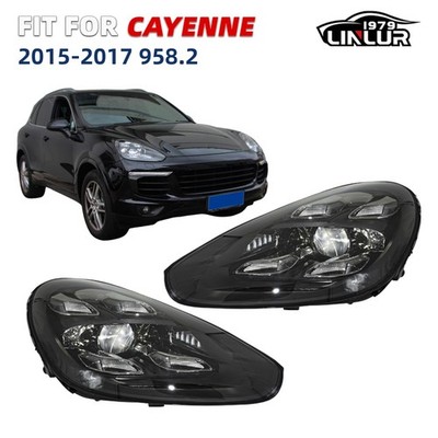 For 2015-2017 Porsche Cayenne 958.2 Matrix LED Headlights Assembly Upgrade Pair