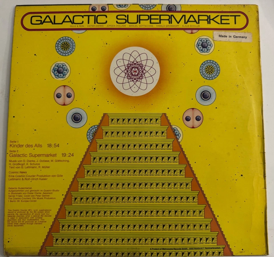 Galactic Supermarket LP ~ Schulze ~ Krautrock ~ Kosmische Musik Germany NM/VG++ Foto 2 de 4