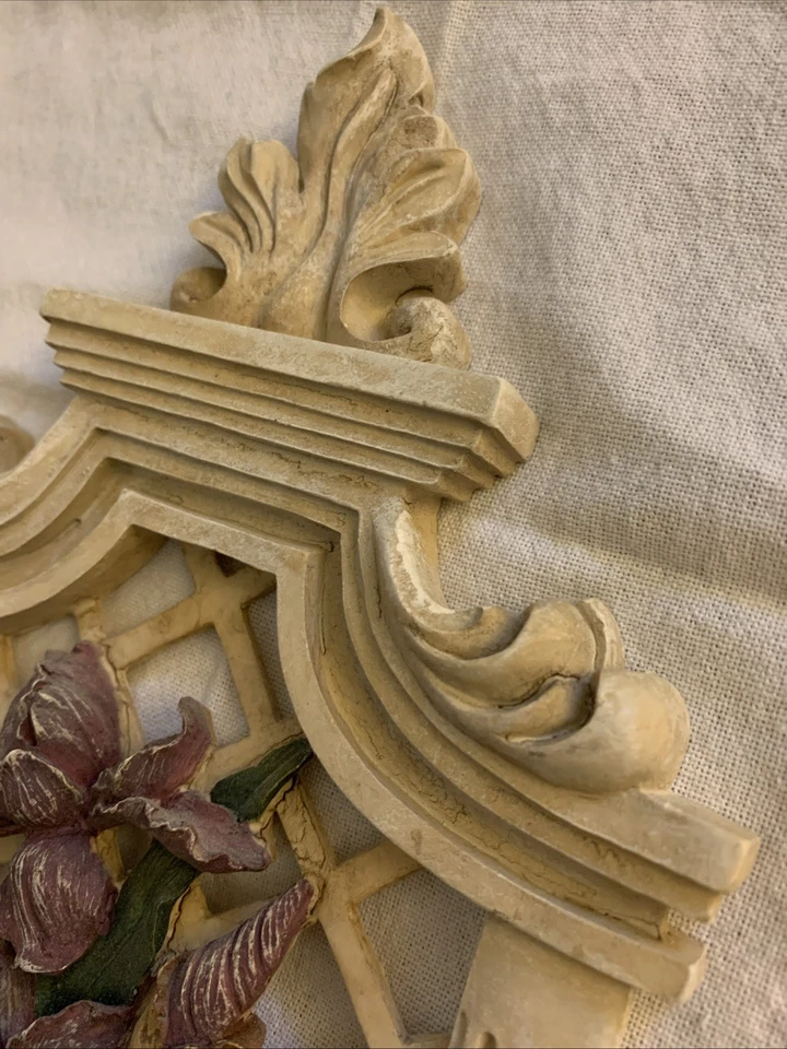 1 placa de arte de pared de resina floral camino de jardín vintage de 13,5" x 6" pulgadas Foto 4 de 4