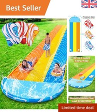 Ultimate 22.5ft Waves Water Slide with Built-in Sprinklers for Kids' Delight