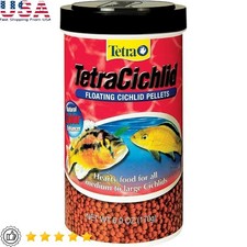 Cichlid Floating Pellets Protein Rich Food Immune Support Clear Water Formula US