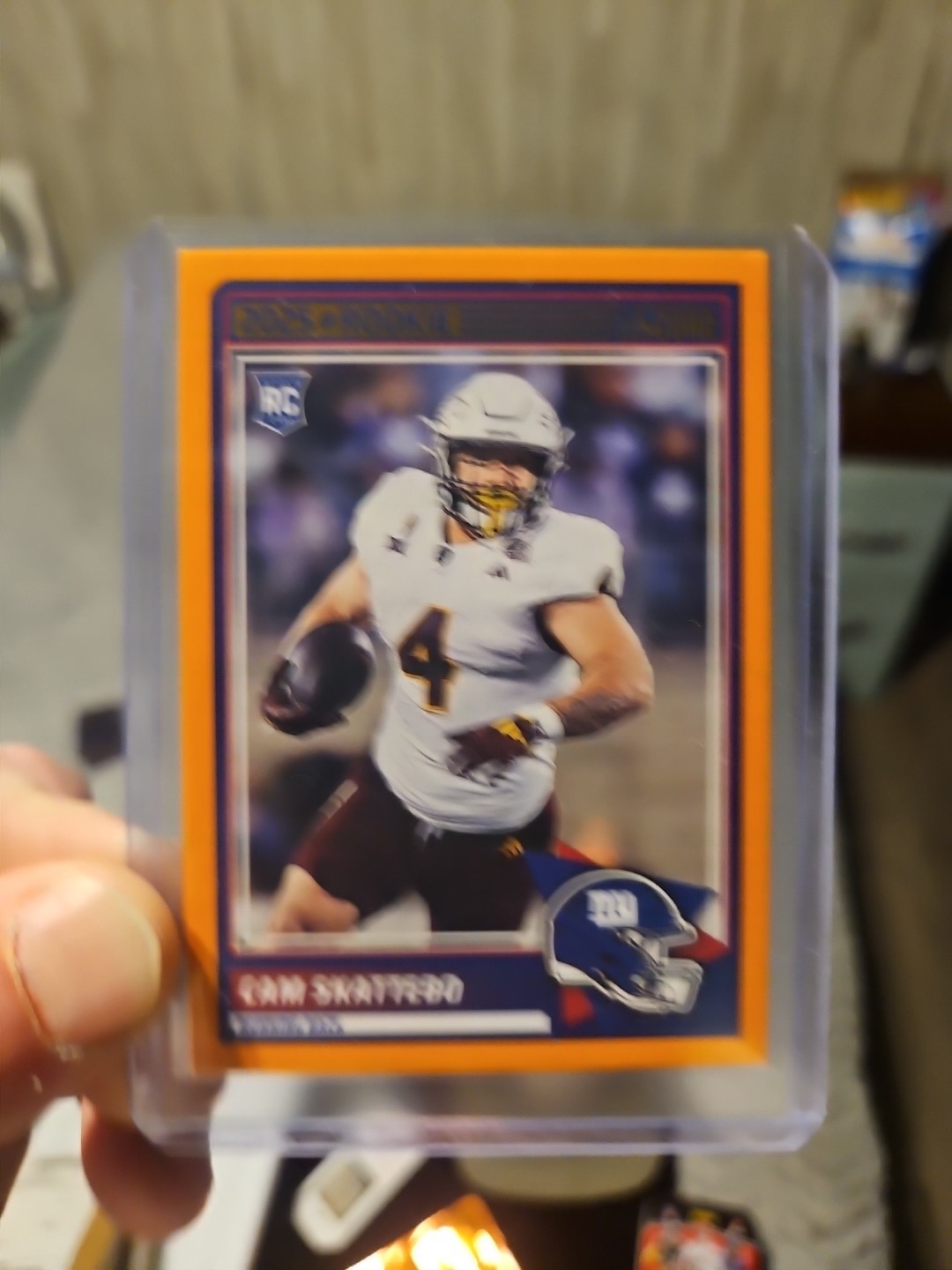 2025 Score Cam Skattebo Rookie Orange #1