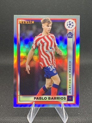 2022-23 Topps Chrome Merlin UCC #27 Pablo Barrios Refractor RC Rookie Atletico