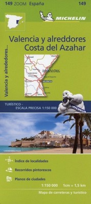 Valencia C.D. Azahar - Zoom Map 149: Karte von Michelin [Blattkarte, gefaltet]