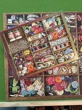 SPRINGBOK Jigsaw Puzzle: THE SEWING BOX 500 Pieces #33-01497 COMPLETE