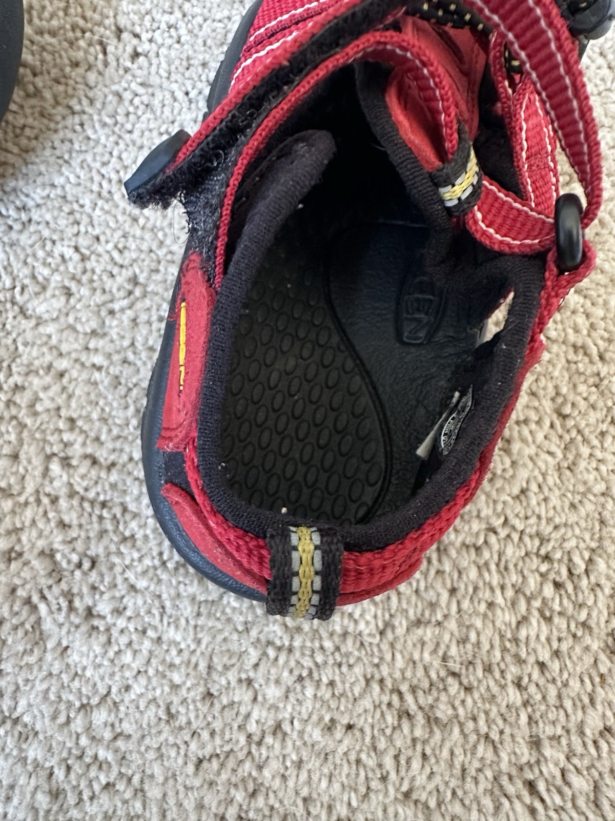 Sandali Keen Newport H2 bambino taglia 9 rossi punta chiusa scarpe da trekking acqua