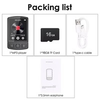 Portable Bluetooth MP4/MP3 Lossless Music Player FM Radio Recorder Support 128GB