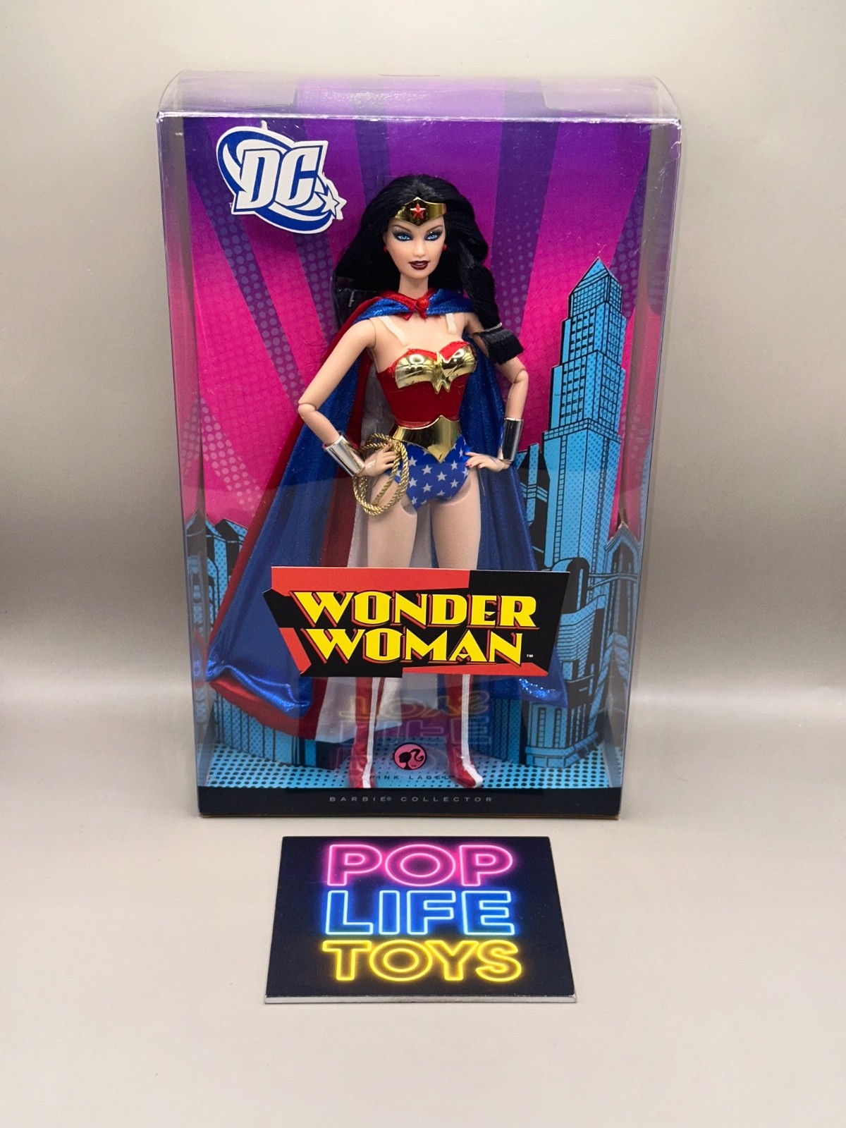 2008 Mattel Pink Label  &ldquo;Wonder Woman Barbie&rdquo; #N0393 *NRFB*