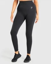 Gymshark DNU Vital Seamless 2.0 Leggings Black GLLG5336 Size L Large