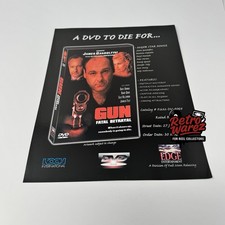 Gun Fatal Betrayal 2000 DVD Movie Promo 8.5x11” AD Slick James Gandolfini Flyer