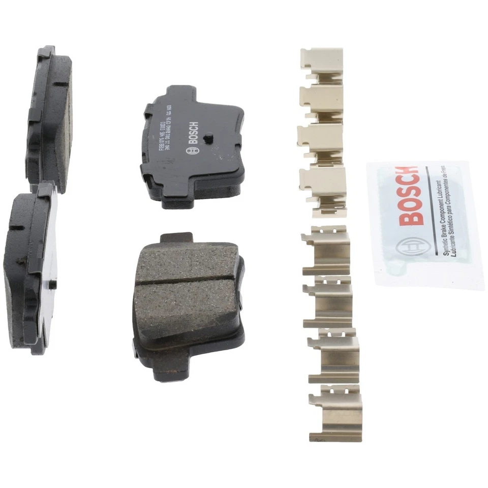 Juego de pastillas de freno traseras de 2 ruedas Bosch BC1071 para Mercury Sable Ford Taurus X Foto 3 de 4