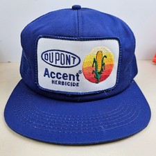 Vintage USA MADE DuPont Farm Patch Mesh Trucker Hat Snapback Dad Cap