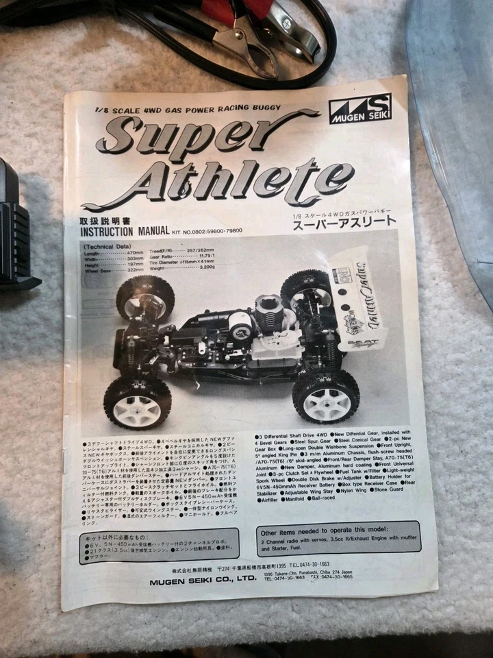 MUGEN Super Athlete 1/8 Scale 4wd Gas Power Racing Buggy Extremely Rare Vintage. - Image 3 of 4