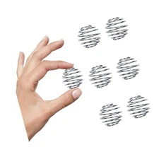 6 Pcs Small Shaker Ball Formula Mixers,304 Stainless Steel Shaker Ball for Ba...