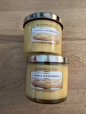 Slatkin Bath & Body Works 4 oz Candles Vanilla Shortbread USA Made