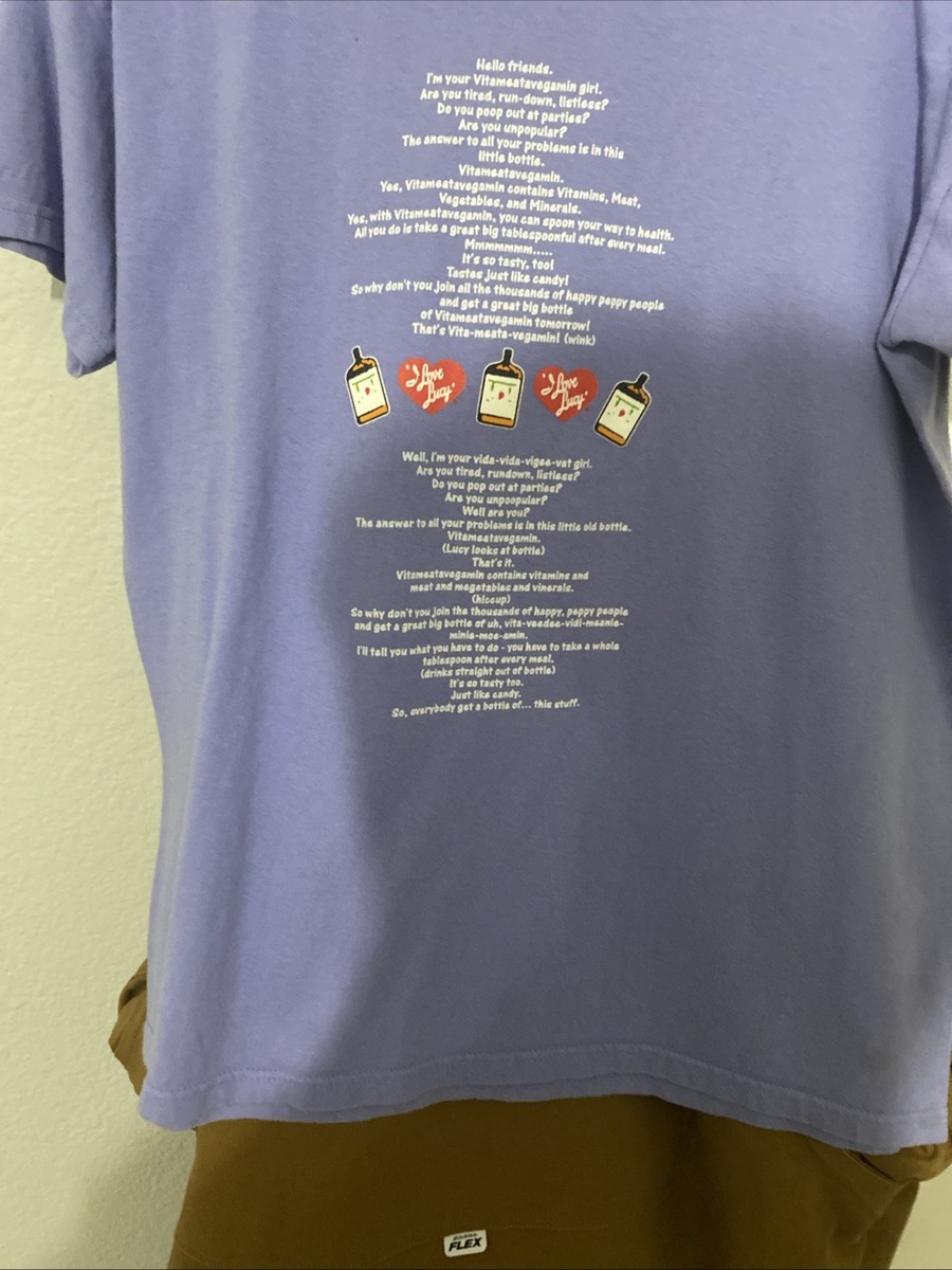 I Love Lucy 2003 Vitameatavegamin Shirt Size L Vintage TV Show View 4