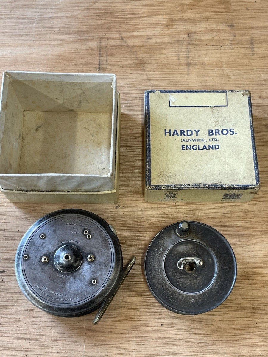 Antique Hardy Uniqua 3 3/8 Trout Fly Fishing Reel Original Hardy