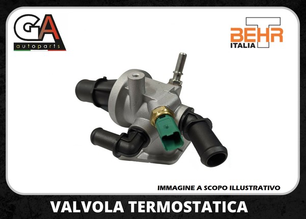 Behr Thomson Thermostatventil Fiat Panda 500 1.3 Multijet 88°C Mit Sensor-image